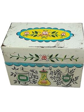 Vintage 1970’s Retro Recipe Box